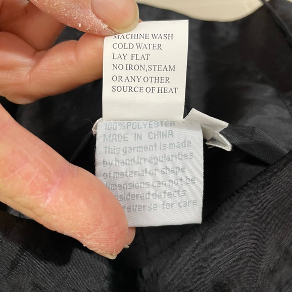 UBU Reversible Jacket Black to Champagne Size Large Drawstring Waist & Pockets - Picture 7 of 10